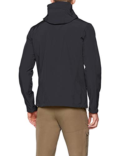 Millet - Track Hoodie M - Chaqueta Softshell Impermeable para Hombre - Senderismo, Trekking, Aproximación - Negro