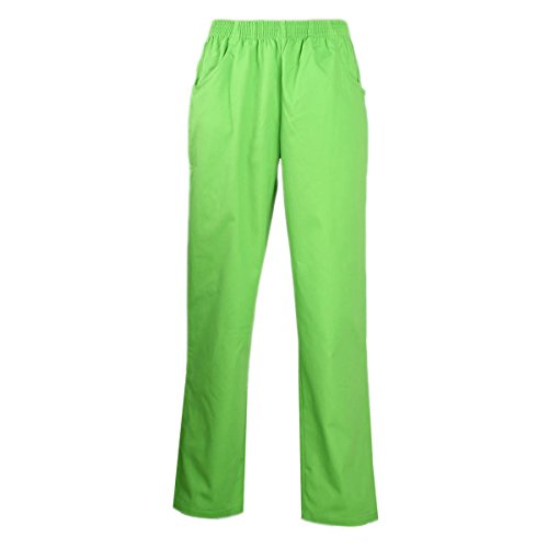 MISEMIYA - PANTALÓN Sanitarios Unisex Cintura ELÁSTICA Uniforme Laboral MÉDICO Enfermera Limpieza Veterinaria SANIDAD HOSTELERÍA- Ref.8312 - M, Verde Manzana