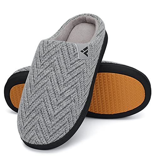 Mishansha Zapatillas de Estar Mujer Hombre Interior Pantuflas Casa Invierno Gris Claro 36 EU