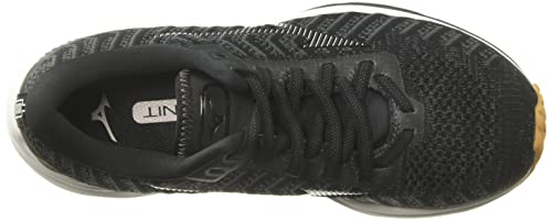 Mizuno Women's Wave Rider 24 WAVEKNIT Running Shoe, Black-Dark Shadow, 11 B US