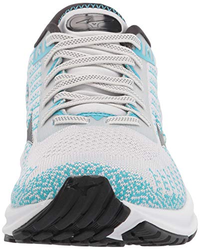 Mizuno Women's Wave Rider 24 WAVEKNIT Running Shoe, Nimbus Cloud-Phantom, 7.5 B US