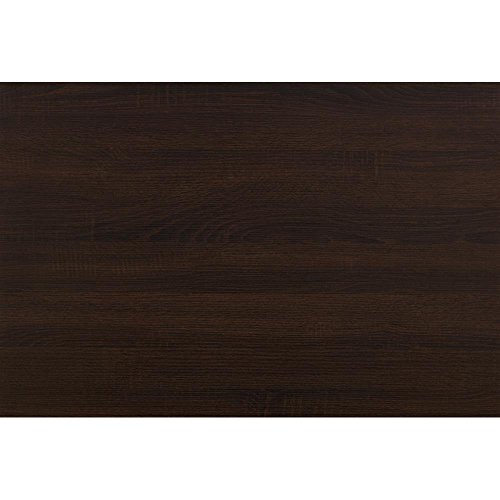 MOBILI FIVER, Set de 3 estantes de Pared rectangulares Giuditta, Color Roble Oscuro - Wenguè, Aglomerado y Melamina, Made in Italy