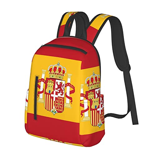 Mochila ligera de senderismo con bandera de España para mujeres, hombres, escuela, trabajo, viajes, mochila ligera