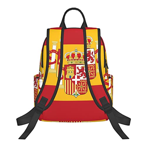 Mochila ligera de senderismo con bandera de España para mujeres, hombres, escuela, trabajo, viajes, mochila ligera