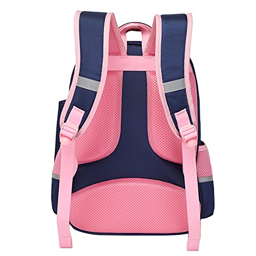 Mochila para Niños, Mochila para Niñas Unicornio Mochilas Escolares Primaria con Caja de lápiz Capacidad Grande Carteras Escolares para Muchachos Chicas(Rosa)