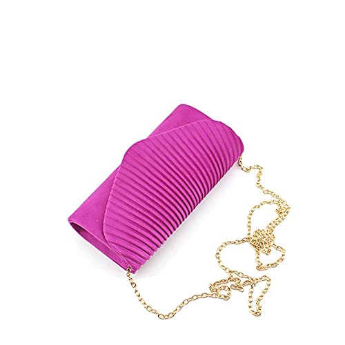 MODELISA - Bolso De Fiesta Con Solapa Mano Cadena Al Hombro Mujer (Lila)