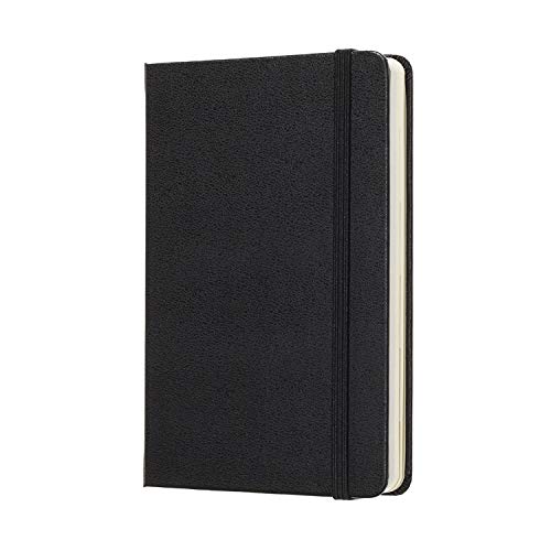 Moleskine - Cuaderno de New York con Hojas Lisas y Rayadas, Libreta con Tapa Dura, Cierre Elástico y Planos de la Ciudad, Color Negro, Tamaño 9 x 14 cm, 220 Páginas