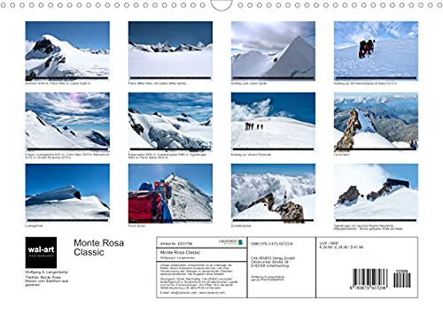 Monte Rosa Classic - Die klassische Tour um das Monte Rosa Massiv (Wandkalender 2022 DIN A3 quer)