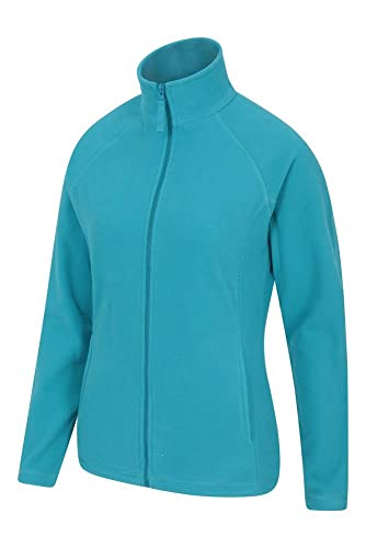 Mountain Warehouse Jersey Polar Raso para Mujer - Suéter Ligero - Secado rápido - Sudadera cálida y Suave - Ideal para Viajar y pasear, Invierno Verde Agua 42