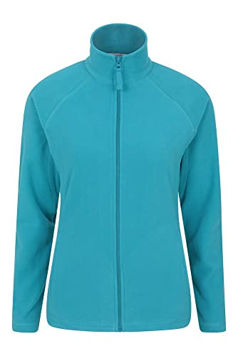 Mountain Warehouse Jersey Polar Raso para Mujer - Suéter Ligero - Secado rápido - Sudadera cálida y Suave - Ideal para Viajar y pasear, Invierno Verde Agua 42