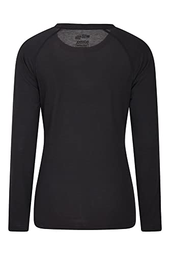 Mountain Warehouse Top IsoCool Dynamic para mujer - Camiseta cómoda para mujer, camiseta ligera, secado rápido, camiseta transpirable - Para viajar, correr Negro 48