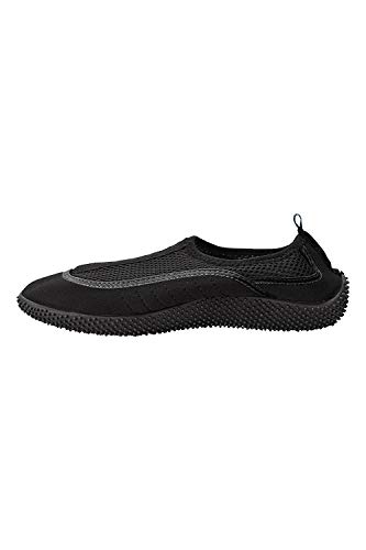 Mountain Warehouse Zapatillas de Agua Hombres Bermuda - Zapatos de Agua Ligeros, Zapatos de Neopreno acuáticos, Forro de Malla - para Caminar bajo el Agua Negro 41