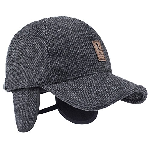 MRACSIY Gorra de béisbol Unisex Gorras de Invierno Sombreros para Circunferencia de la Cabeza 56-60cm (Gris)