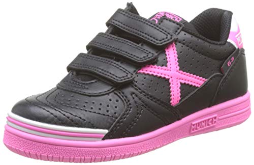 Munich G-3 Kid VCO Profit 14, Zapatillas de Deporte Niñas, Negro (Negro/Rosa 014), 30 EU