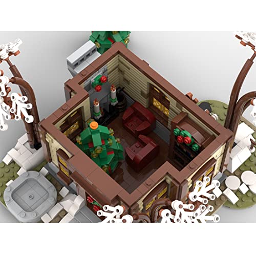 Myste Modelo de casa medieval, 1977 piezas, calendario de Adviento 2021, juguete de Navidad, regalo creativo compatible con Lego Navidad 2021