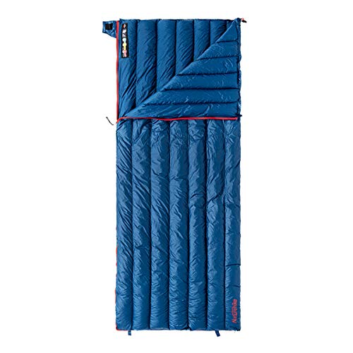 Naturehike Saco de Dormir Ligero Compacto 800 Relleno Poder Saco de Dormir de Plumón de Ganso Saco de Dormir Portátil con sobre para Acampar al Aire Libre Senderismo ((Azul Marino-Invierno)