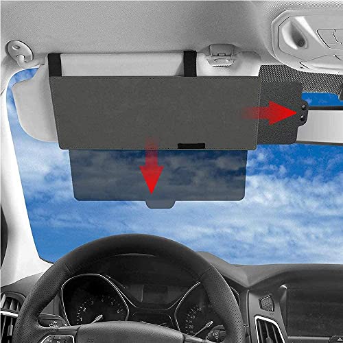 NEVYTOL Extensor de Parasol para Coche,Extensión de La Visera del Coche, Protector Solar Antireflejante para Conductor o Pasajero del Asiento Delantero (Marrón)