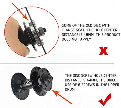 Newgoal 160mm Rotor de Bicicleta 2 Piezas Rotores de Freno de Bicicleta con 12 Pernos Rotor de Freno de Disco de Bicicleta Rotores de Bicicleta de montaña para Ciclismo de Acero Inoxidable