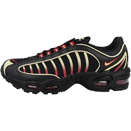 Nike Air MAX Tailwind IV, Zapatilla de Correr Hombre, Negro/Equipo Oro/Universidad Rojray, 44 EU