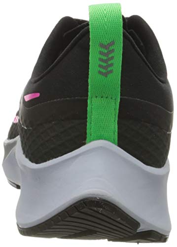 Nike Air Zm Pegasus 37 Shield, Zapatillas para Correr Hombre, Black Pink Blast Iron Grey OBS, 42 EU