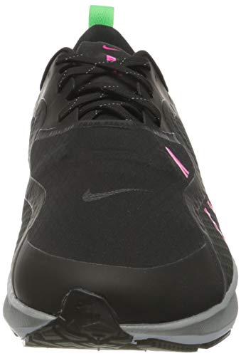 Nike Air Zm Pegasus 37 Shield, Zapatillas para Correr Hombre, Black Pink Blast Iron Grey OBS, 42.5 EU