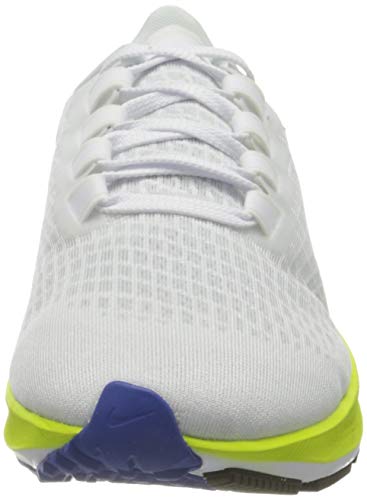 Nike Air Zoom Pegasus 37, Zapatillas para Correr Hombre, White Racer Blue Cyber Black Pure Platinum, 46 EU