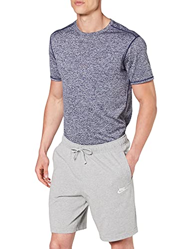 NIKE Club Short JSY Pantalones Cortos, Hombre, Gris (Dk Grey Heather/White), 2XL