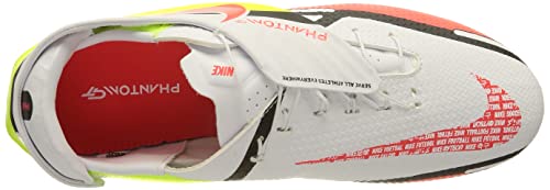 Nike Phantom GT2 Academy FlyEase, Zapatillas de ftbol Unisex Adulto, White Bright Crimson Volt, 42 EU