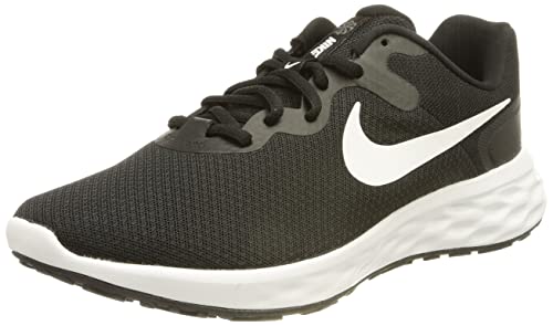 Nike Revolution 6, Road Running Shoe Hombre, Black/White-Iron Grey, 42 EU