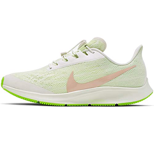 Nike W Air Zoom Pegasus 36 Flyease para mujer Bv0614-200, amarillo (Fantasma/Bio Beige/Barely Volt), 39.5 EU