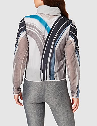 NIKE W NK IMP LT JKT HD EVA Chaqueta, Mujer, Atmosphere Grey/Reflective SIL, L