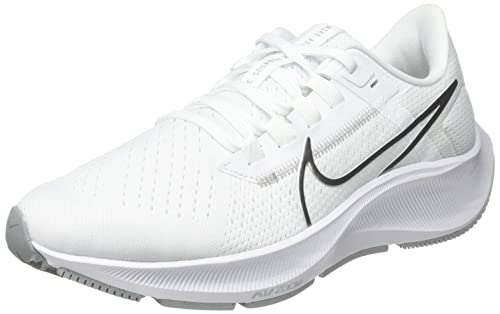 Nike Wmns Air Zoom Pegasus 38, Zapatillas para Correr Mujer, White Mtlc Silver Pure Platinum Wolf Grey, EU