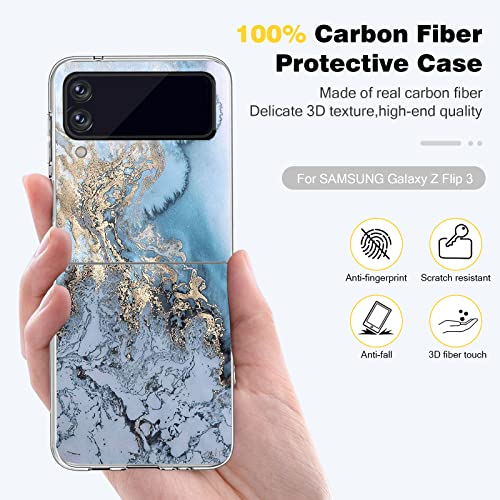 niter Compatible con Samsung Galaxy Z Flip 3 5G, funda de silicona TPU fina, funda fina Z Flip 3 5G, carcasa de mármol antiamarillo y resistente a los arañazos para Samsung Galaxy Z Flip 3 5G