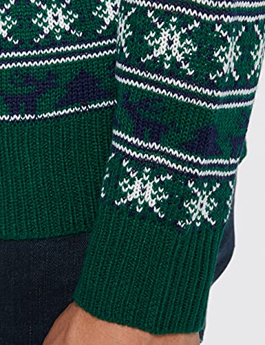 NIZZIN Elm, Suéter de Navidad Unisexo, Verde (Green 19-5420), Large