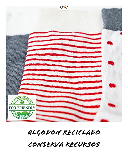 Occulto CALCETINES para MUJER (10 PARES) divertido hecho de ALGODÓN 39-42 10 Pares Rojo,Negro