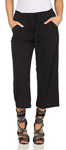 Only Onlwinner Palazzo Culotte Pant Wvn Pantalones, Black 74, 44 para Mujer