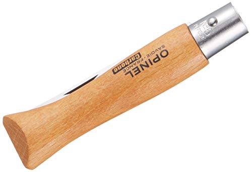 Opinel O111050 Navaja de Acero al carbón, Unisex, Beige, 6 cm