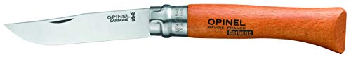 Opinel O113100 Navaja de Acero al carbón, Unisex, Beige, 10 cm