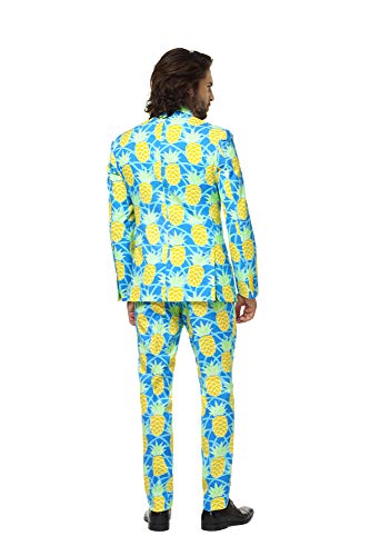 OppoSuits Crazy Prom Suits for Men – Shineapple – Comes with Jacket, Pants and Tie in Funny Designs Traje de Hombre, 38