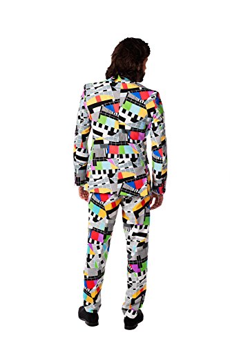 OppoSuits Crazy Prom Suits For Men – Testival – Comes with Jacket, Pants and Tie In Funny Designs Traje de Hombre, 52