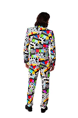 OppoSuits Crazy Prom Suits For Men – Testival – Comes with Jacket, Pants and Tie In Funny Designs Traje de Hombre, 52