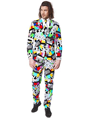 OppoSuits Crazy Prom Suits For Men – Testival – Comes with Jacket, Pants and Tie In Funny Designs Traje de Hombre, 52