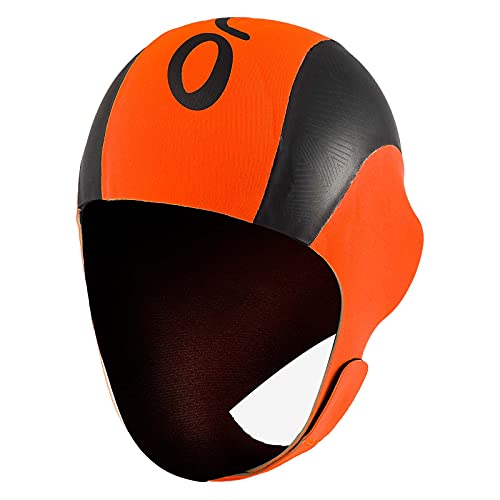 Orca Neoprene - Gorros de natación - Naranja/Negro Talla L/XL 2019