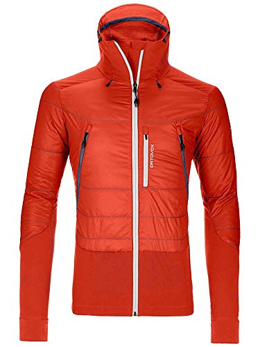 ORTOVOX Swisswool PIZ Palü Jacket M Chaqueta, Hombre, Crazy Orange