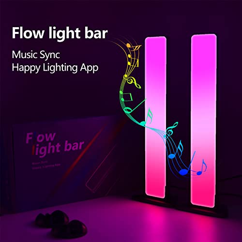 OYOMBA Smart Luces LED, RGB Retroiluminación de TV con Control APP y Bluetooth, Lámpara RGB Inteligente Barra 8 Modos de Música, para Juegos/Películas/PC/TV, Decoración de Habitaciones