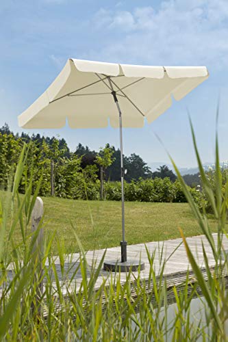 Parasol Schneider Locarno, Natural, Aprox. 180 x 120 cm, 4 Piezas, Rectangular