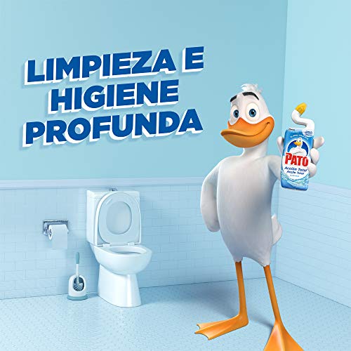 Pato - Wc Acción Total Limpiador para Inodoro Frescor, Limpia y Perfuma, 750 ml (2 x Duo Pack, 4 Unidades)[Todos los Aromas], Verde