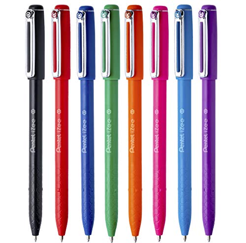 Pentel BX457 Izee Bola de Capuchón 0,7 mm Pack 8 Colores Axi. ti