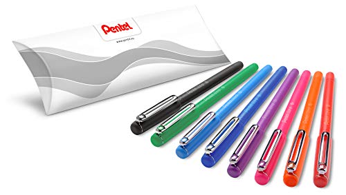 Pentel iZee Bolígrafo BL80 - Boli con Tinta Innovadora de Baja Viscosidad, de Uso muy Cómodo para Escritura Suave, Perfecto para Colegios y Oficinas, Recargable