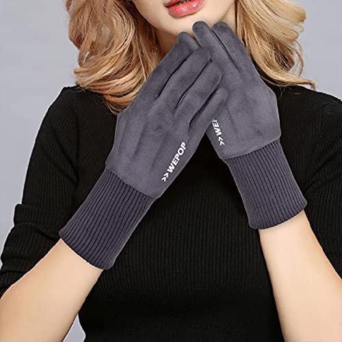 Philicoco Guantes de Invierno Running Correr Hombres Mujeres, Pantalla Táctil A Prueba de Viento para Senderismo Corriendo Senderismo Viajes Carrera Ciclismo